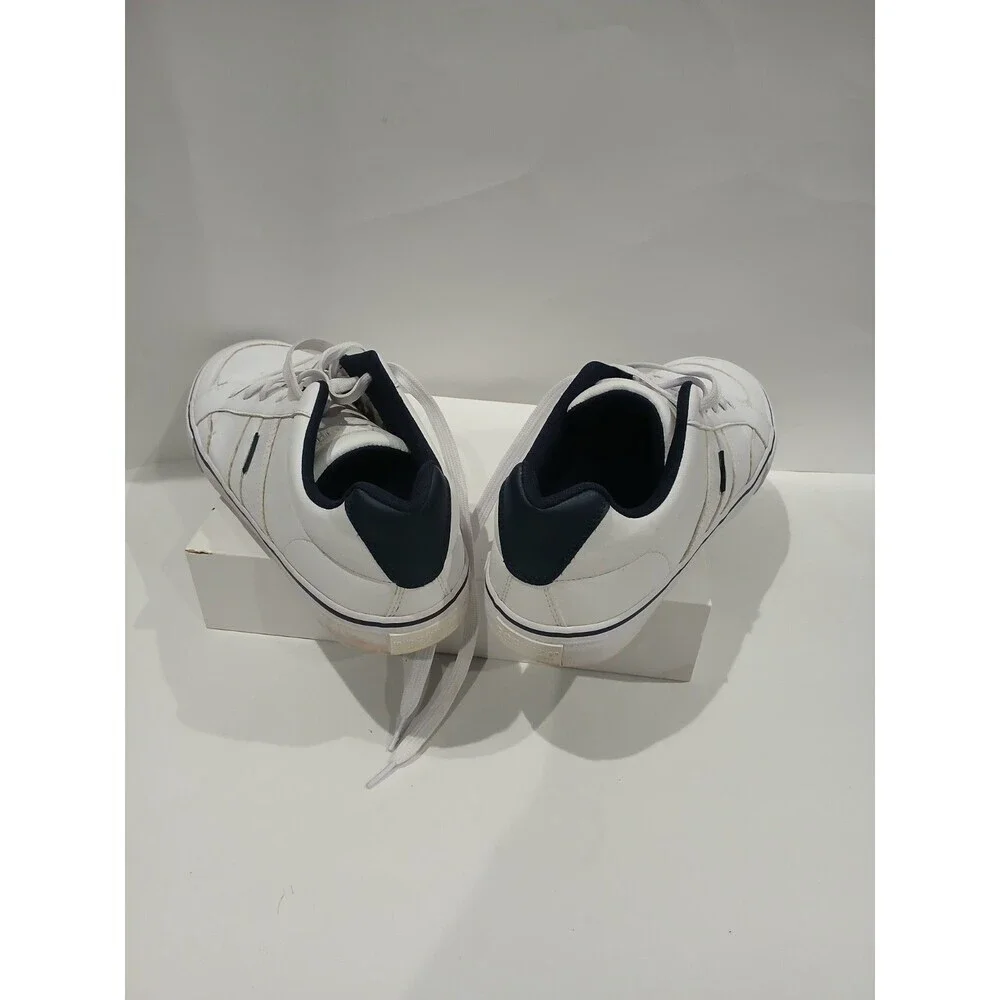 Dockers White Navy Casual Sneakers Men’s Size 11 Lace Up Low Top Shoes